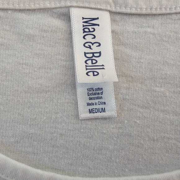 MAC & BELLE WOMEN SHORT SLEEVE TEE TOP - SIZE MEDIUM - Picture 5 of 6